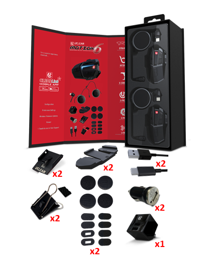 MOTION 6 DUAL Pack Bluetooth 5.0 Headsets Up to 6 Users